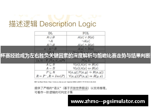 杯赛经验成为左右胜负关键因素的深度解析与前瞻比赛走势与结果判断