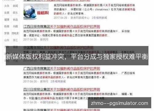 新媒体版权利益冲突，平台分成与独家授权难平衡